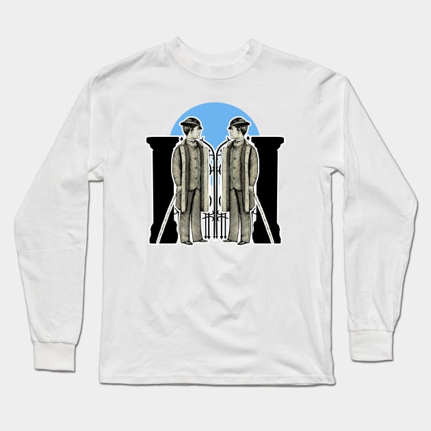 Young stylish boy 19th century Long Sleeve T-Shirt by Marccelus